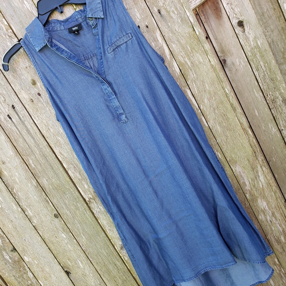 Mossimo flowy denim dress, small